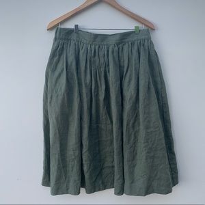 Nearly New - Not Perfect Linen - City Skirt with Deep Pockets
